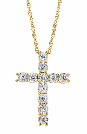 EFFY Diamond Cross Pendant Necklace