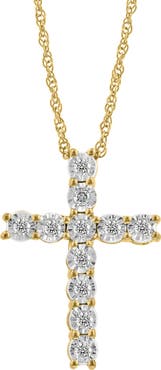 EFFY Diamond Cross Pendant Necklace