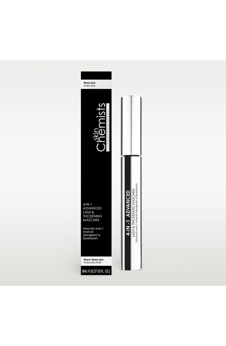 SKINCHEMISTS Advanced 4-in-1 Lash & Thickening Mascara 8ml for Loss of Firmness, Fine Lines & Wrinkles, Alternate, color, White