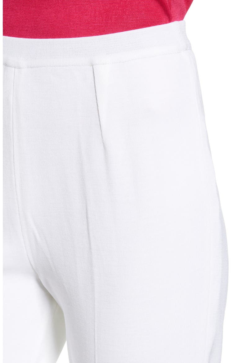 Knit Ankle Pants, Alternate, color, WHITE