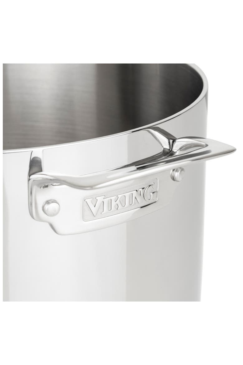 3-Ply 12 Quart Mirror Finish Stainless Steel Stock Pot with Metal Lid, Alternate, color, NO COLOR