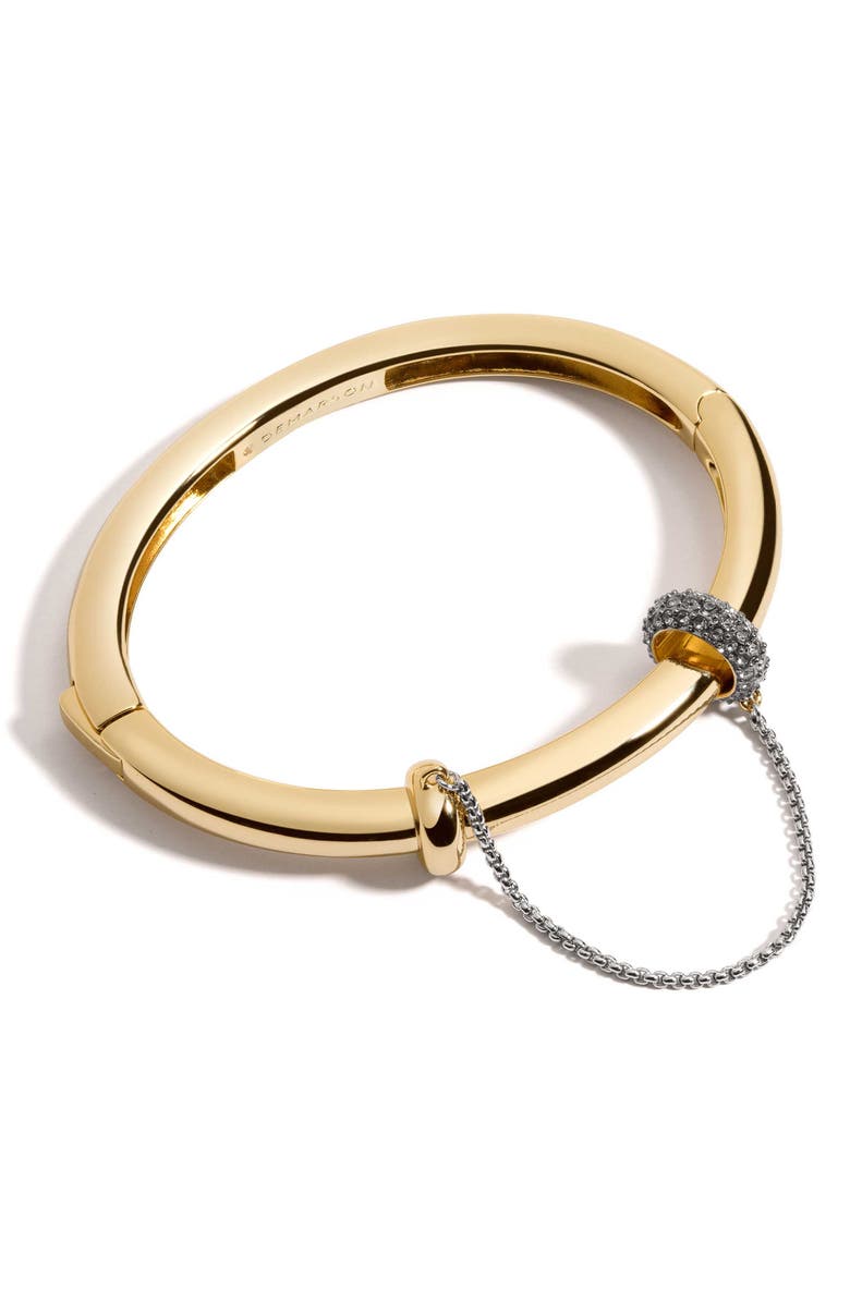 DEMARSON Molly Bangle Bracelet, Alternate, color, Gold/ Hem/ Crystal
