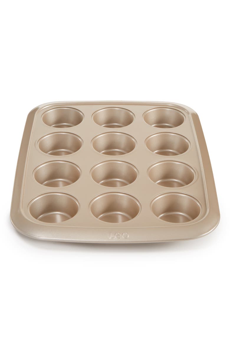 BergHOFF Leo Balance 12-Cup Cupcake Pan, Alternate, color, Golden
