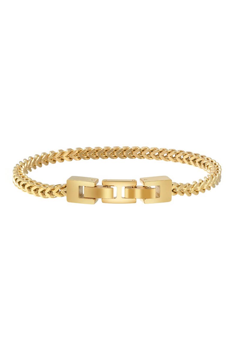 Men's Franco Chain Bracelet, Alternate, color, GOLD