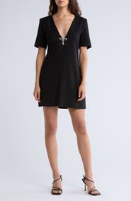 Hutch Embellished Bow Front Shift Dress