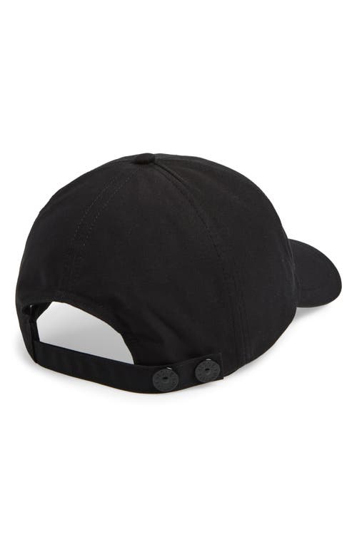 Stone Island Ghost Compass Logo Patch Baseball Cap In Black