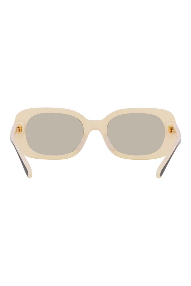 54mm Oval Sunglasses, Alternate, color, IVORY/GREY