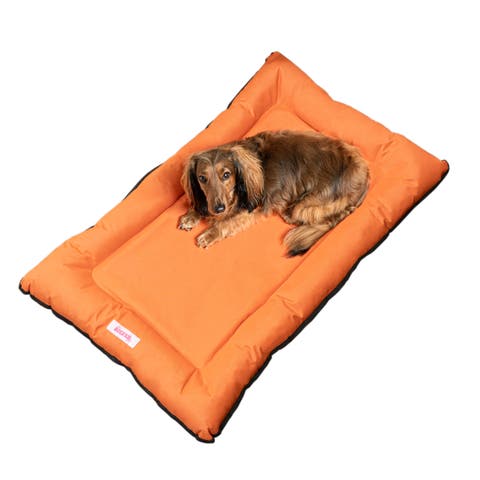 Archie Traditional Oxford Waterproof Indoor/Outdoor Hand-Washable Memory Foam Camping Pet Bed