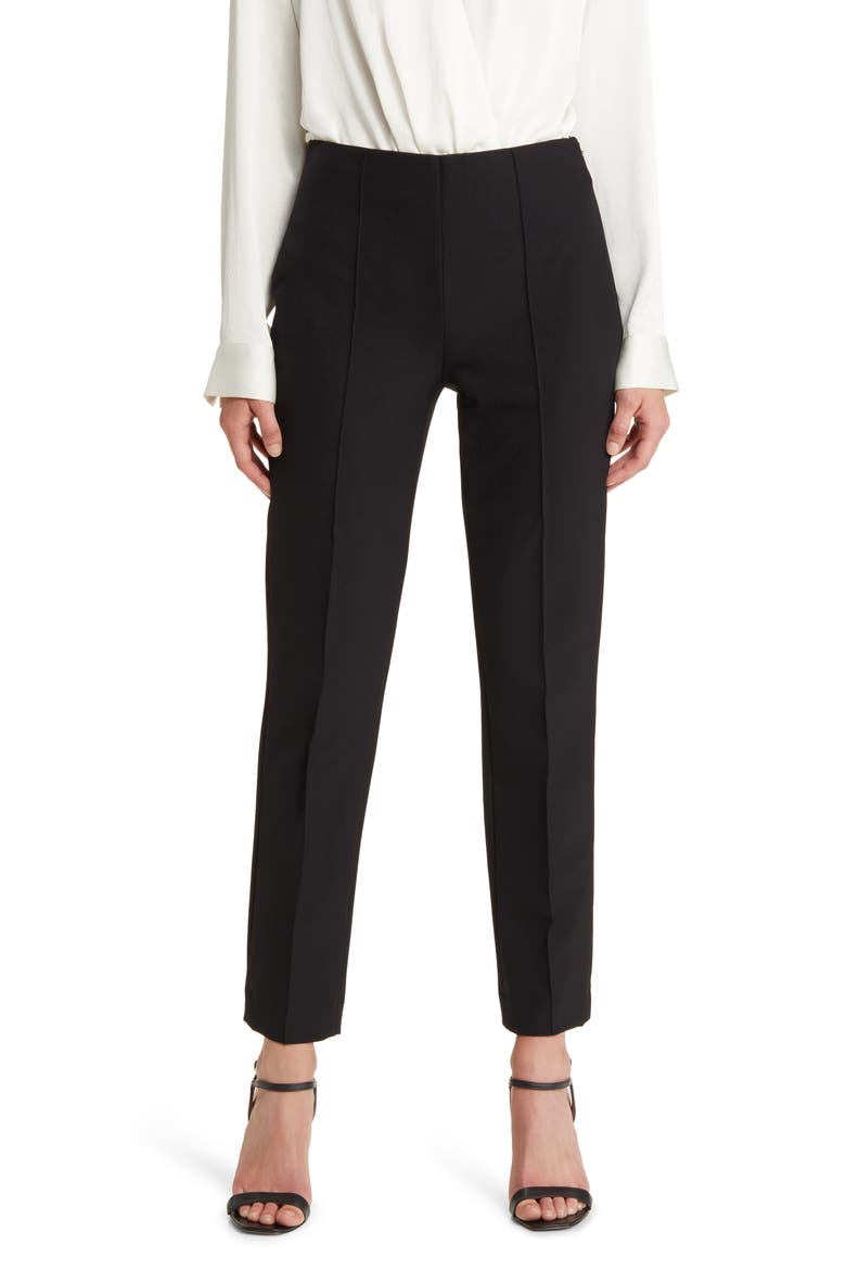 Briley Pintuck Pants, Main, color, BLACK