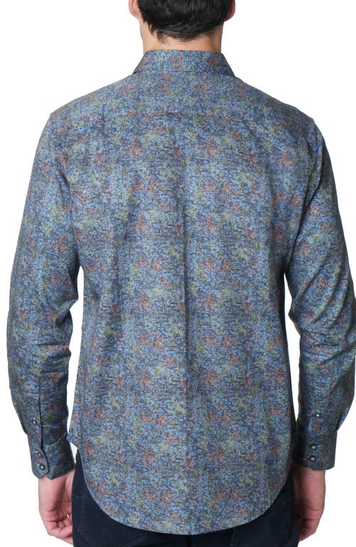 ROBERT GRAHAM ROBERT GRAHAM ABSTRACT PRINT COTTON BUTTON-UP SHIRT