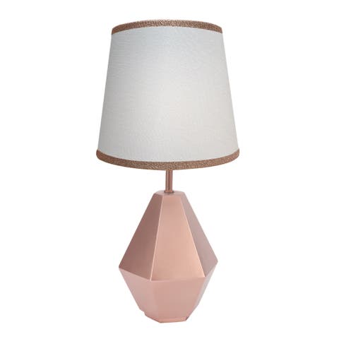 Modern Hexagon Nursery Lamp with Shade & Bulb