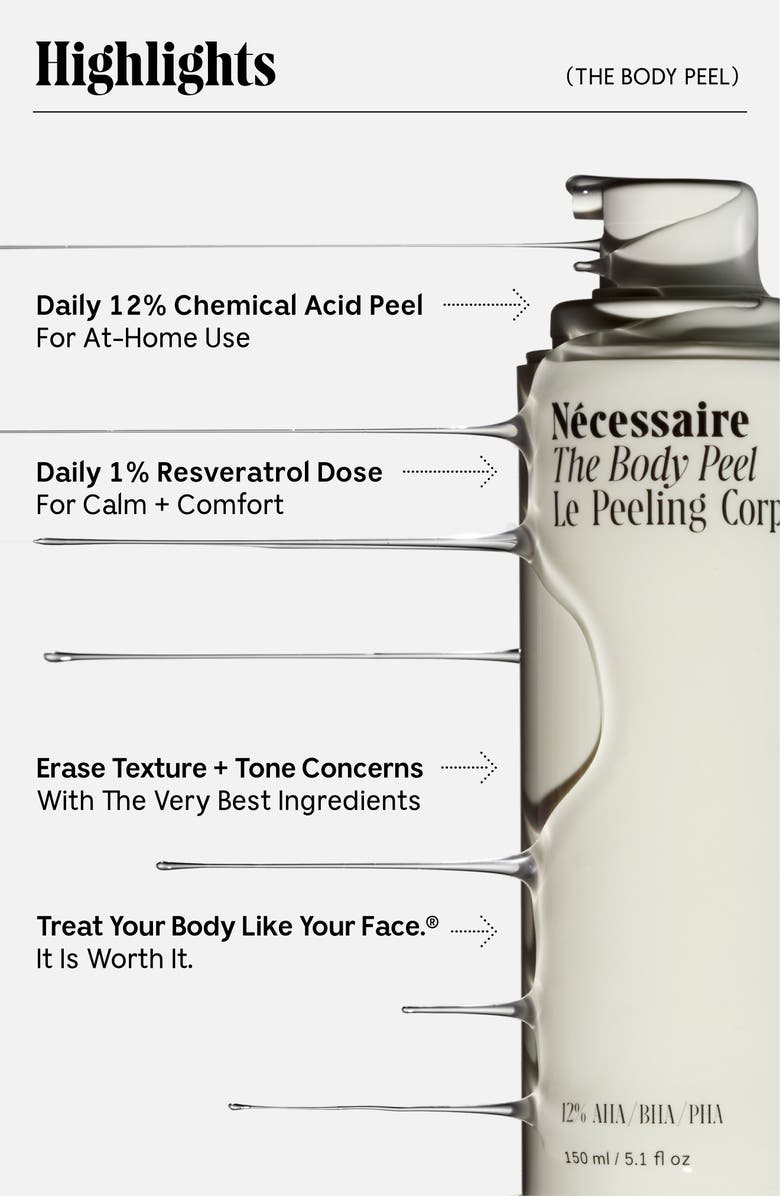 Nécessaire The Body Peel Resurfacing Serum, Alternate, color,