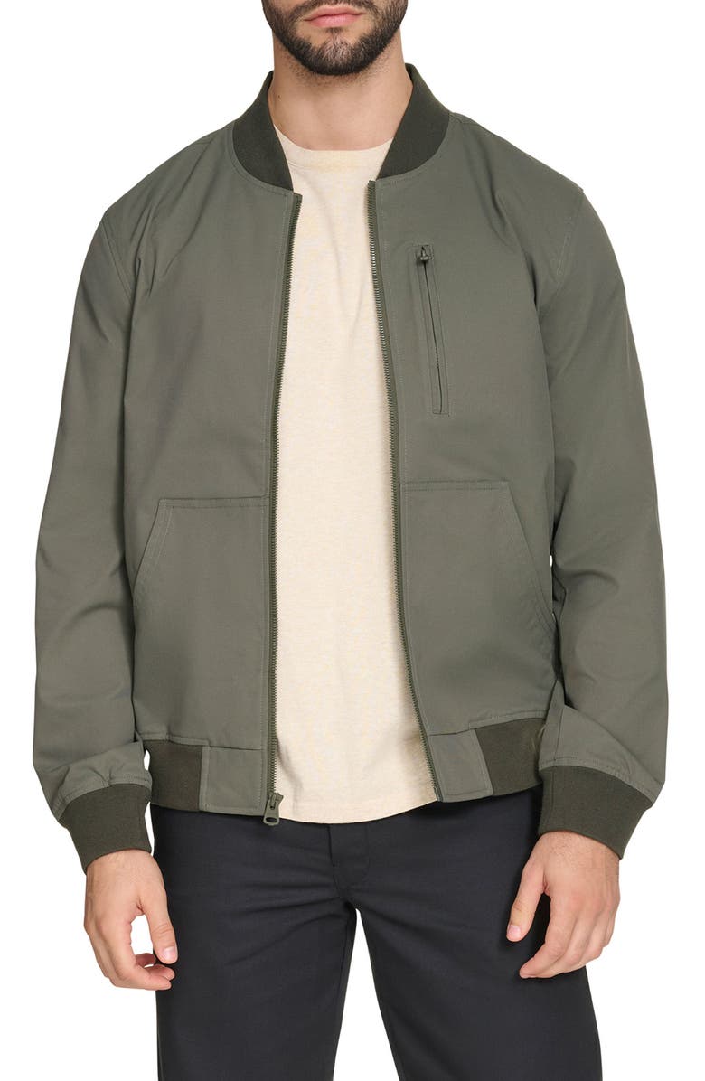 Levi's Oxford Water Resistant Bomber Jacket, Main, color, Sage Green