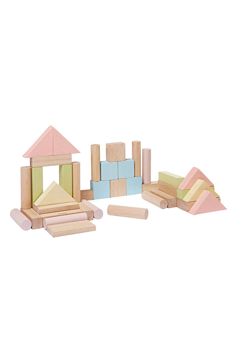 PlanToys<sup>®</sup> 40-Piece Block Playset, Main, color, Assorted