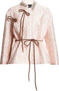 Simone Rocha Quilted Floral Offset Fragment Collar Jacket