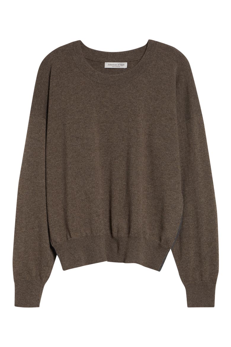 Jessie Cashmere Crewneck Sweater, Alternate, color, HEATHCOT COLOURWAY