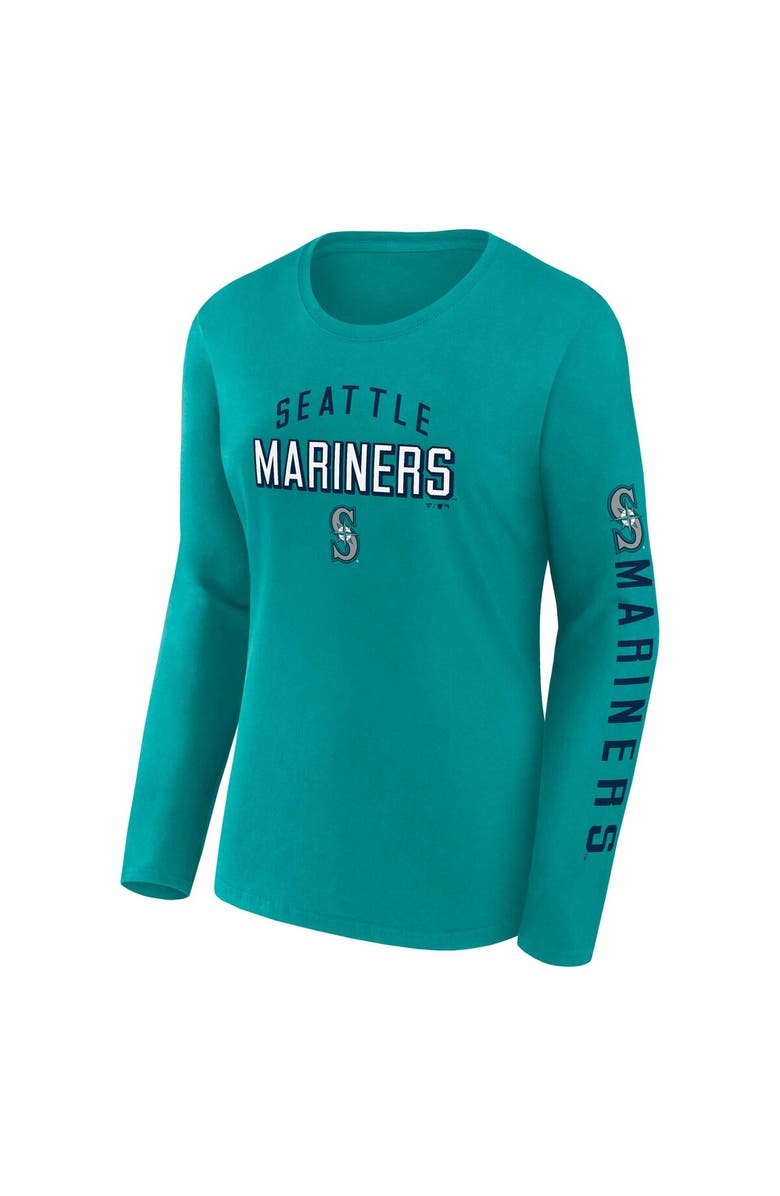 FANATICS Women's Fanatics Branded Aqua/Navy Seattle Mariners T-Shirt Combo Pack, Alternate, color, 