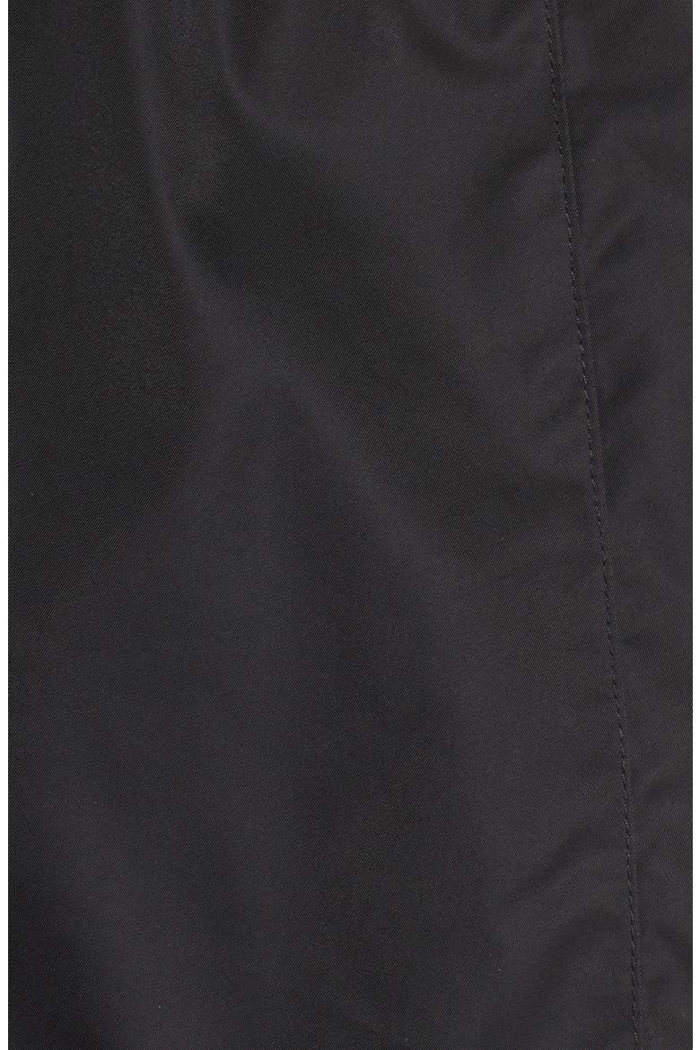 Techno Short Trench Coat, Alternate, color, BLACK
