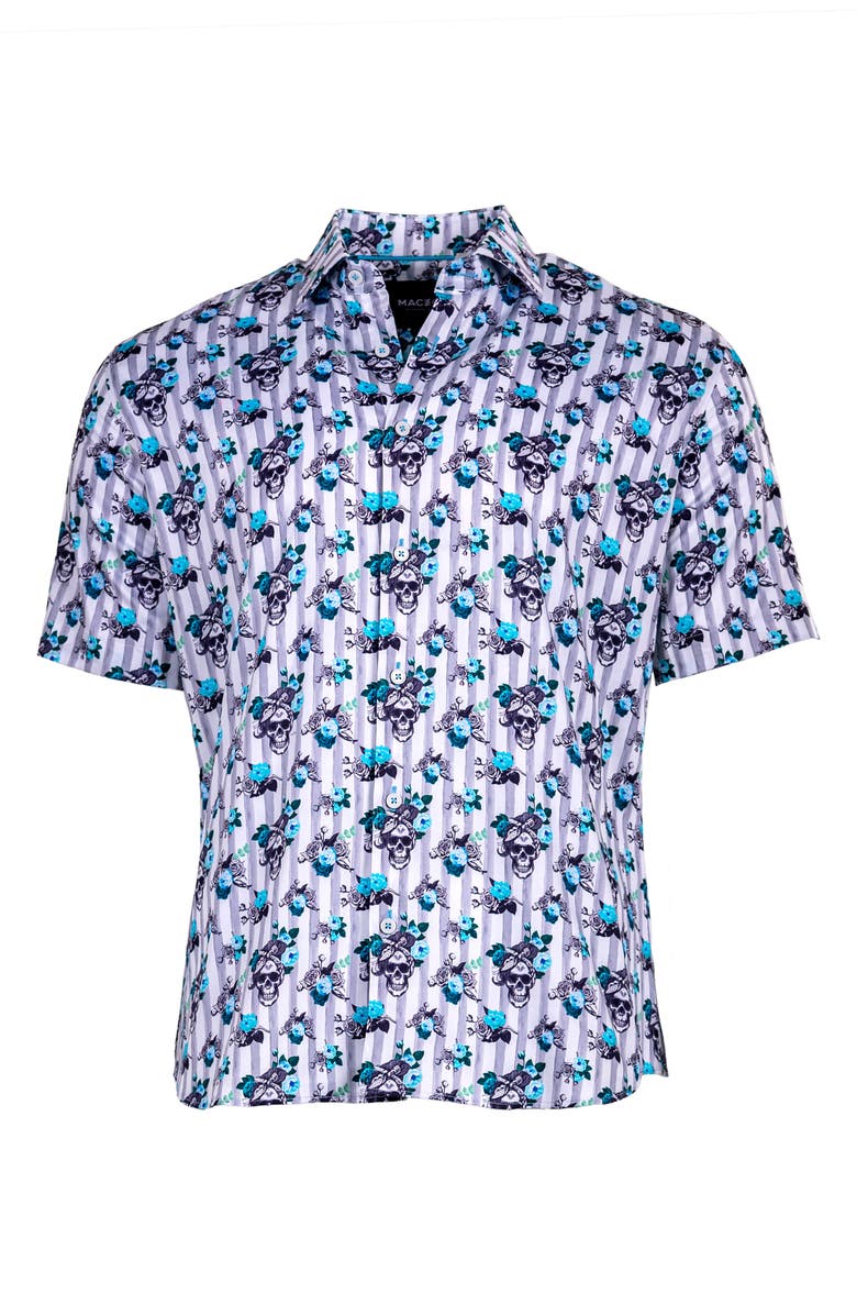 Maceoo Galileo Marthy Short Sleeve Button-Up Shirt, Alternate, color,