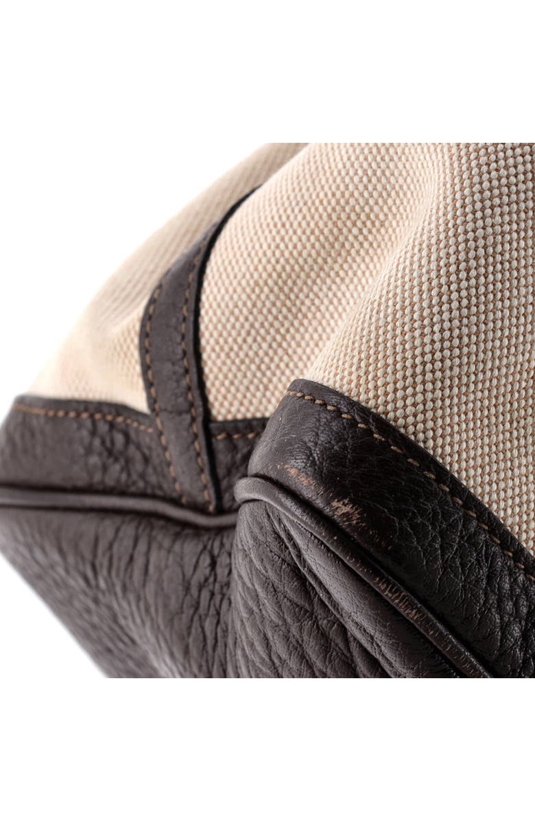 Pre-Owned Hermes Garden Party Tote Toile and Leather 36, Alternate, color, Ebene