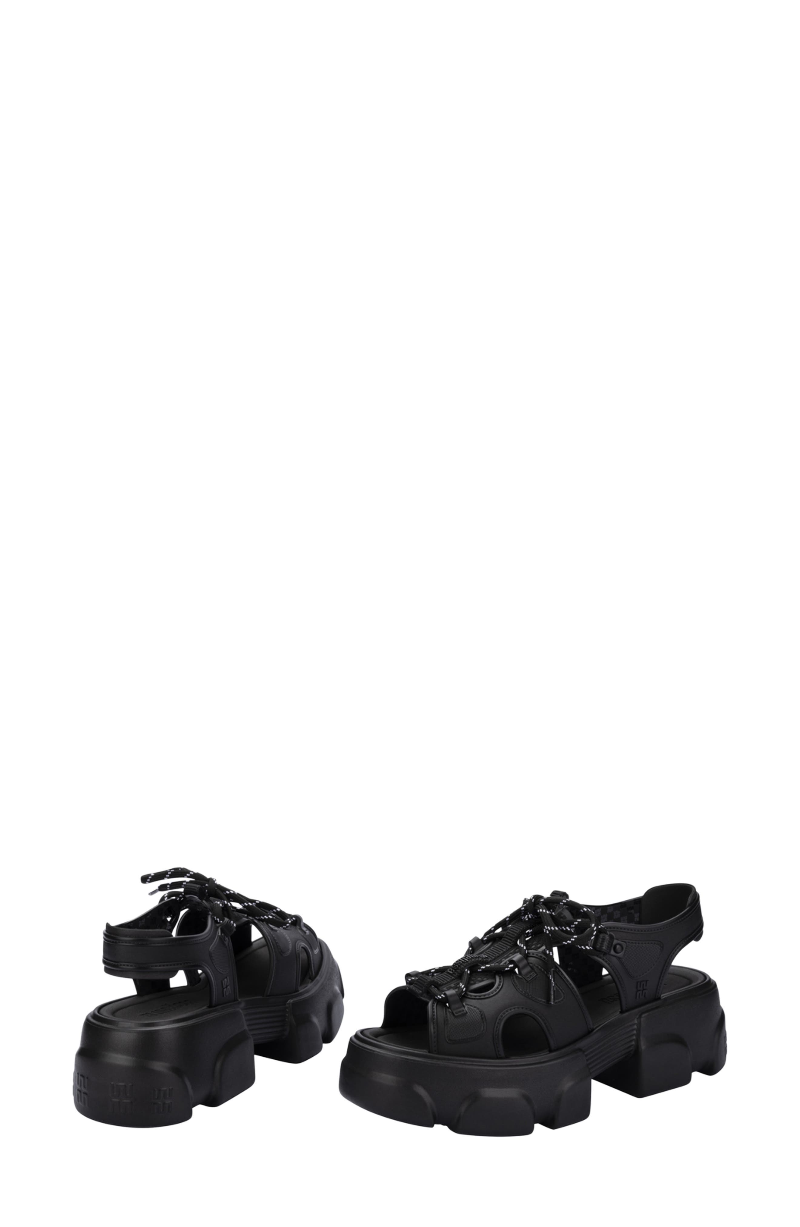 Camp Platform Sandal, Alternate, color, BLACK
