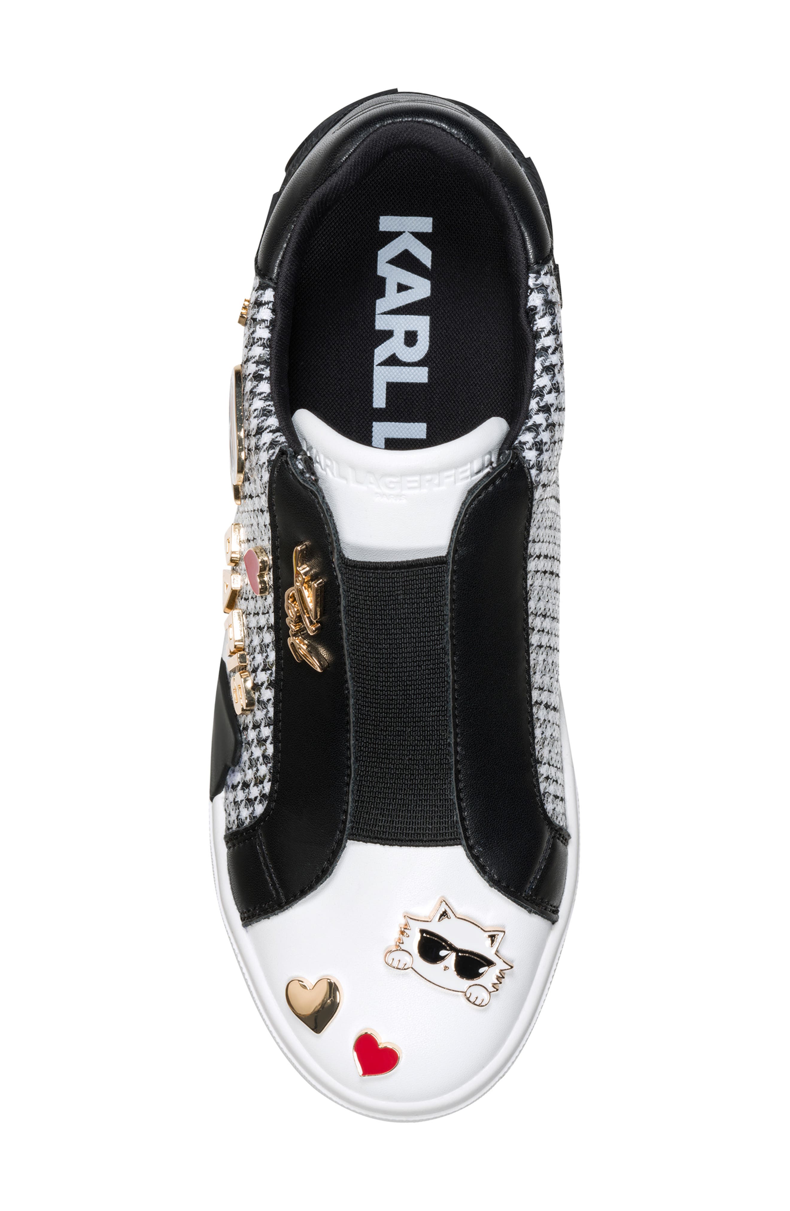 Mavise Slip On Sneaker, Alternate, color, BLACK/ WHITE