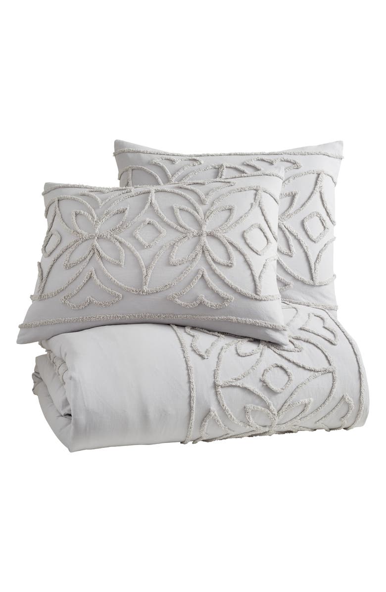 Peri Home Chenille Border Comforter & Shams Set, Main, color,