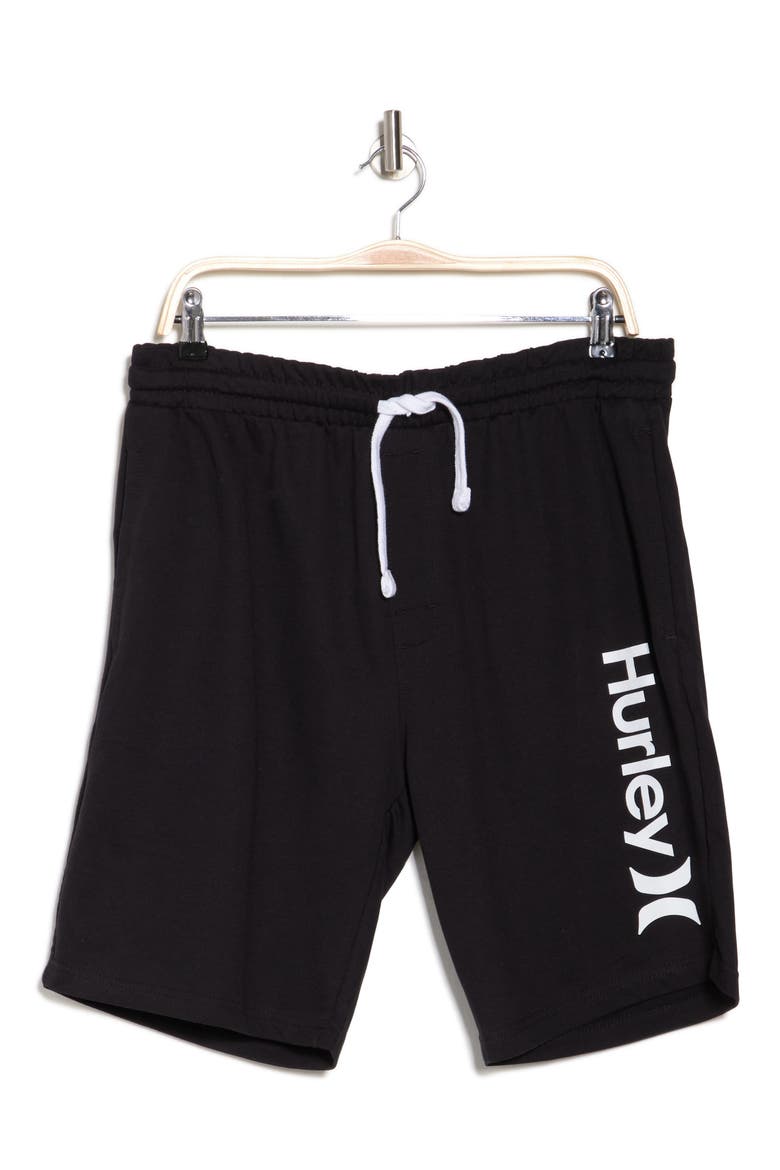 Logo Lounge Shorts, Alternate, color, BLACK