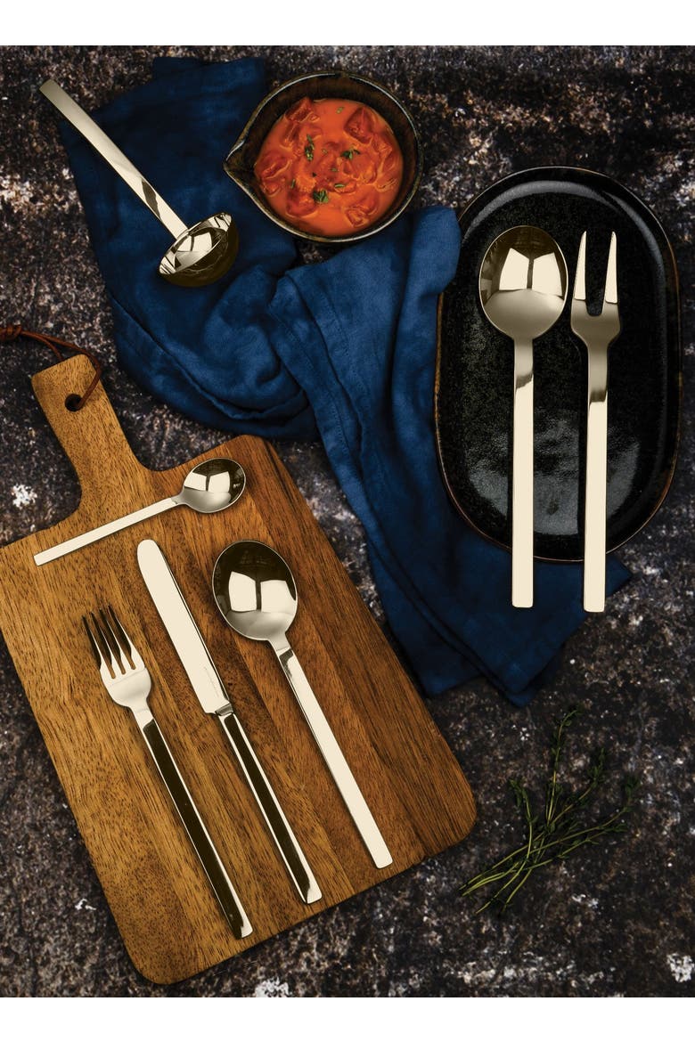 Stile By Pininfarina Serving Set - 2 Pieces, Alternate, color, Champagne
