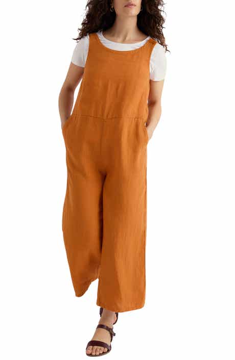 Salt Air Wide Leg Linen Jumpsuit