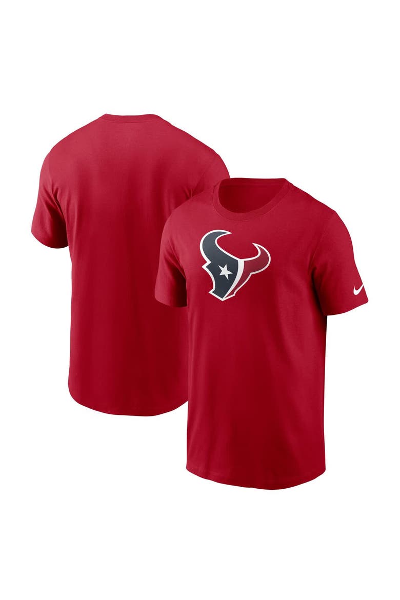 Men's Nike Red Houston Texans Primary Logo T-Shirt, Alternate, color, Red