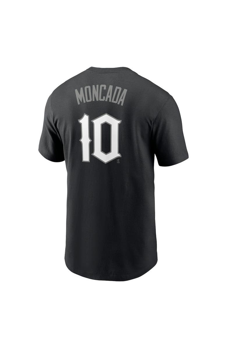 Nike Men's Nike Yoan Moncada Black Chicago White Sox City Connect Name & Number T-Shirt, Alternate, color, 