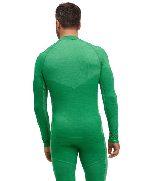Falke Wool Tech Trend Base Layer Top In Green