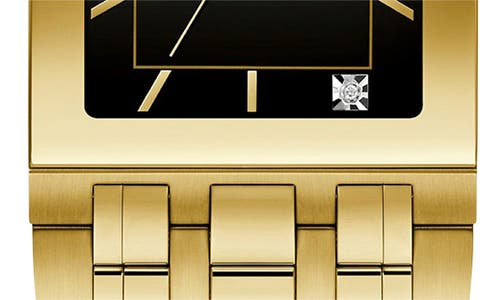 Bulova Quandra Diamond Bracelet Watch, 30mm In Gold