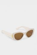 Katie Loxton Rimini Sunglasses in Off White