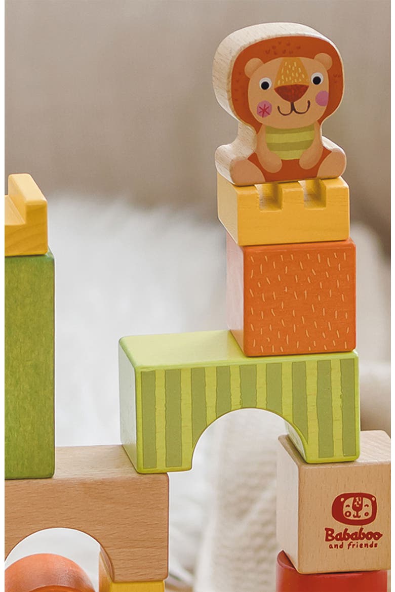 Bababoo Lion Babablocks Building Blocks, Alternate, color, Multi / Orange