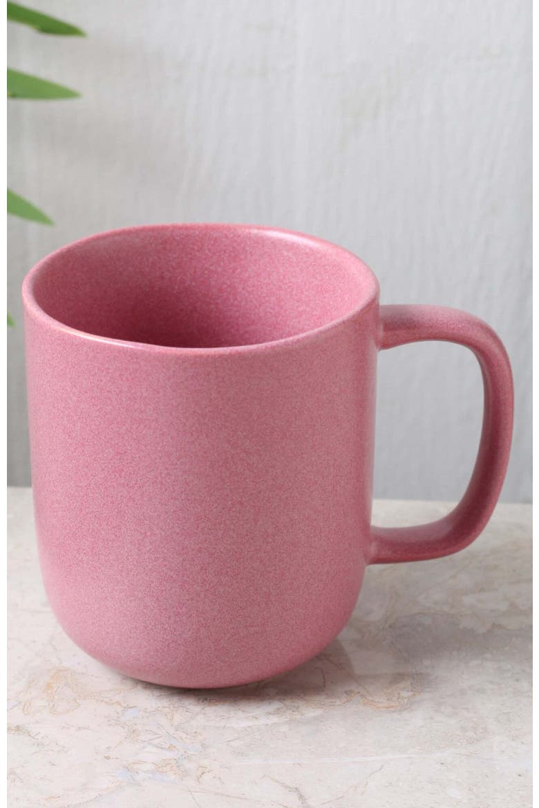 Tom Stoneware 4-Piece Mug Set, Alternate, color, Pink White
