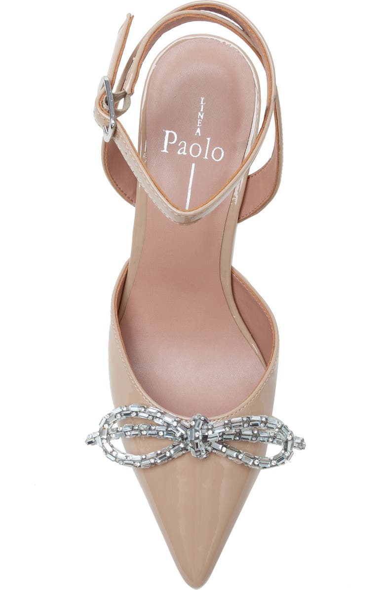 Linea Paolo Heart Ankle Strap Pointed Toe Pump, Alternate, color, Maple Sugar