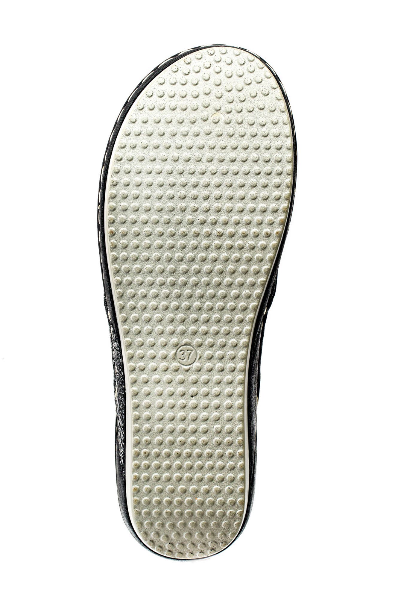 GC SHOES Dafni Snakeskin Embossed Wedge Sandal, Alternate, color, Black