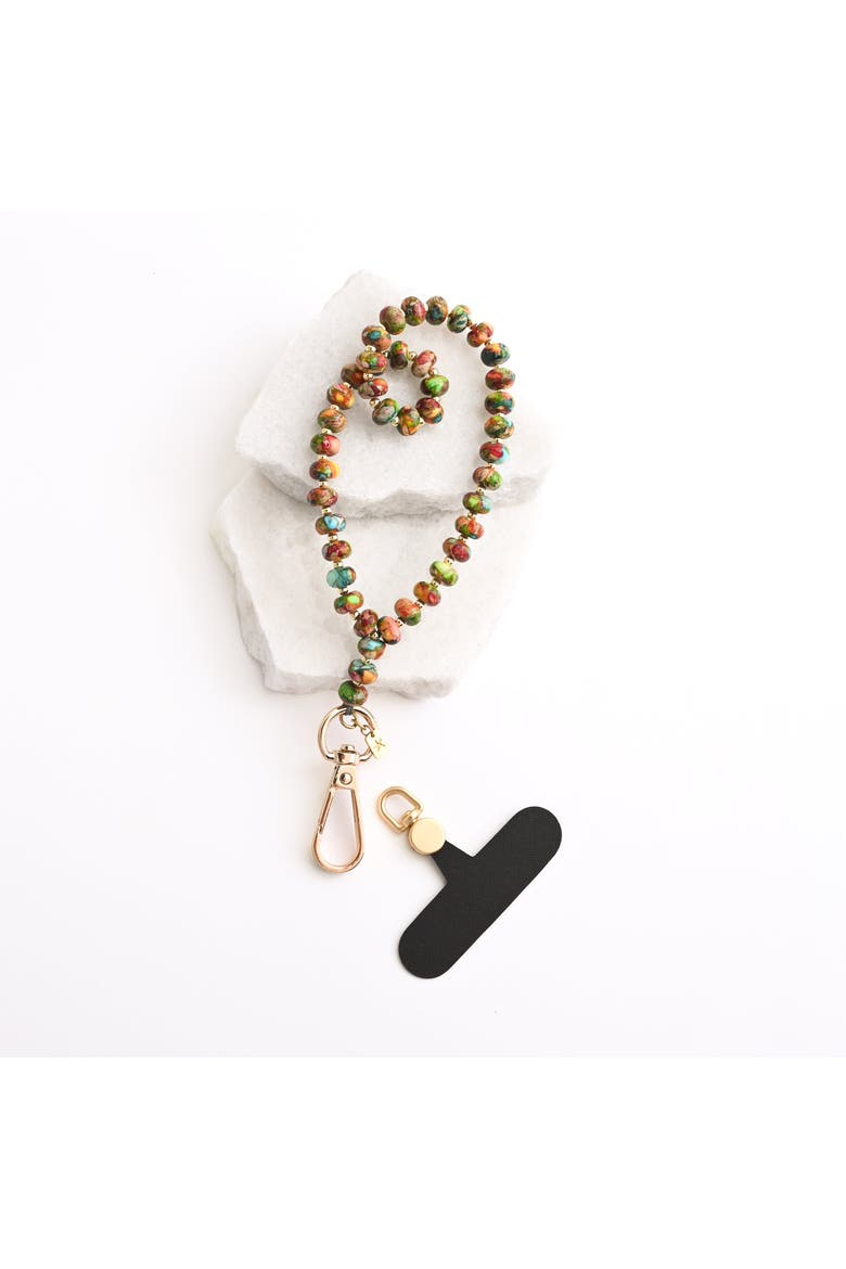 Sedona Emperor Stone Beaded Phone Wrist Strap, Alternate, color, Multi