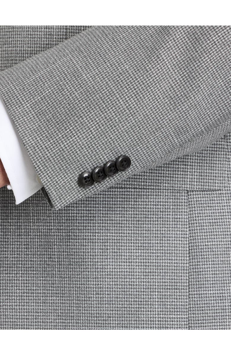 Michael Kors Big & Tall Houndstooth Sport Coat, Alternate, color, Grey