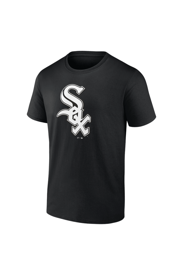 Men's Logo Athletic Black Chicago White Sox Official Logo T-Shirt, Alternate, color, Black