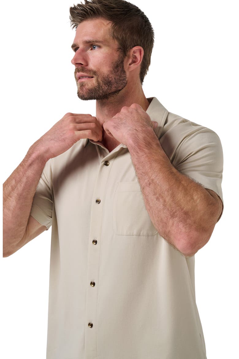 Comfortknit Beach Short Sleeve Shirt, Alternate, color, ITALIAN SAND