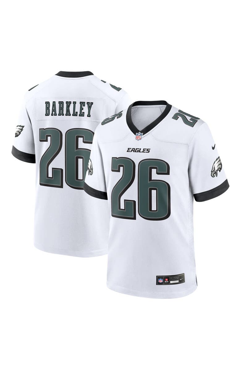 Nike Men's Nike Saquon Barkley  White Philadelphia Eagles White Game Jersey, Main, color, 