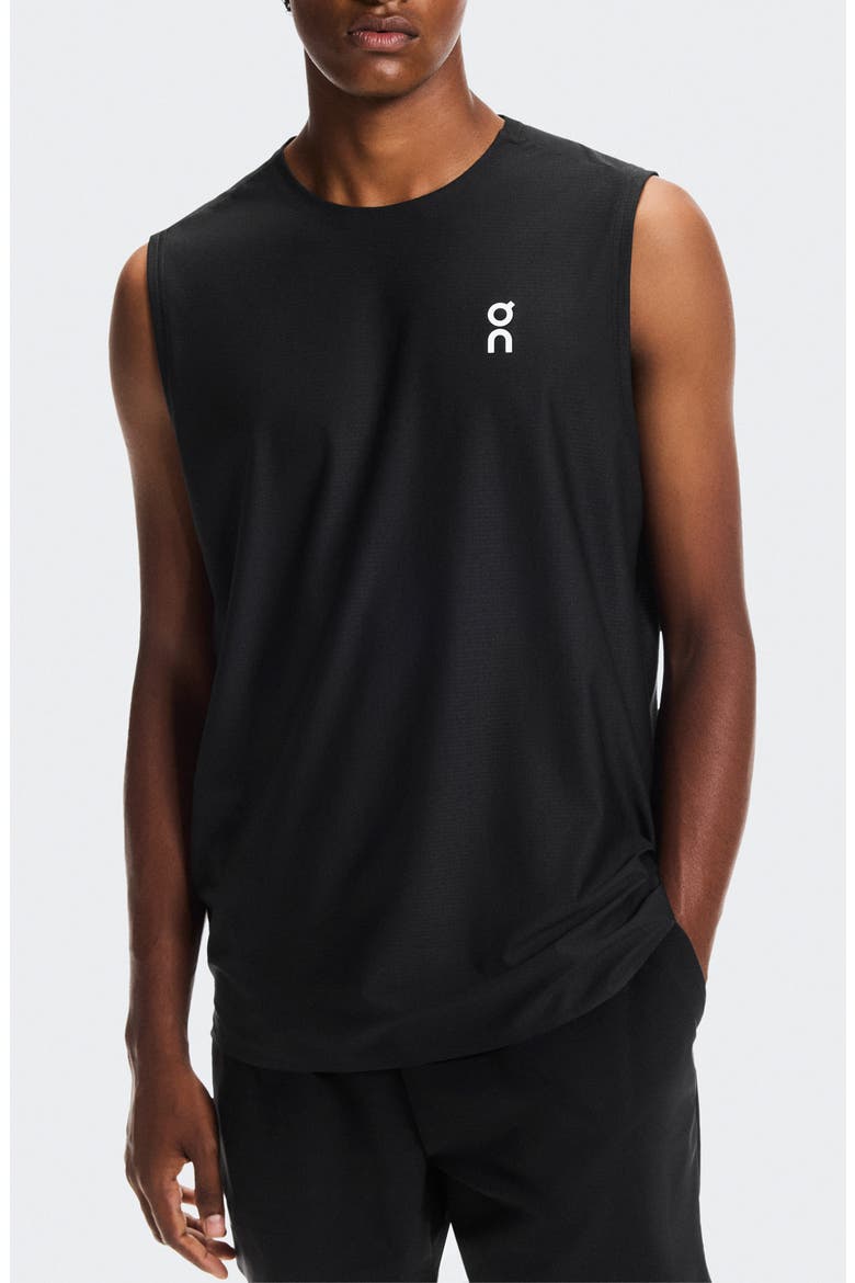 Court Performance Tennis Tank, Main, color, BLACK
