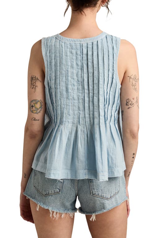 LUCKY BRAND LUCKY BRAND PINTUCK HENLEY TANK