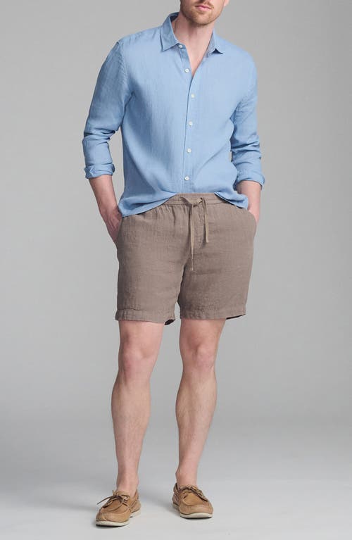 Mavi Jeans Regular Fit Linen Button-up Shirt In Blue