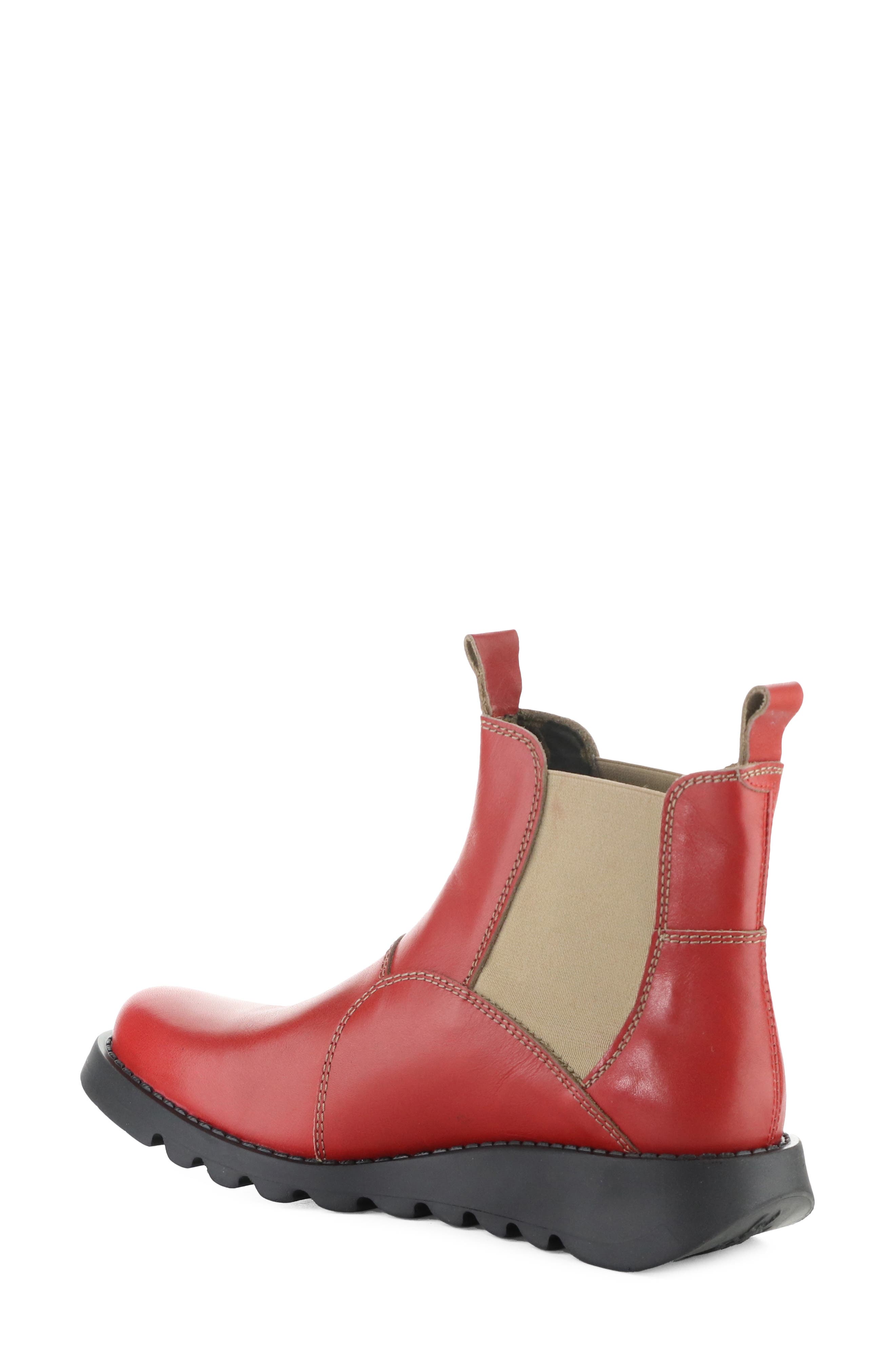 Soil Wedge Chelsea Boot, Alternate, color, CHILIPEPPER/ TAUPE