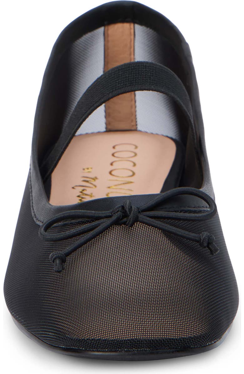 Coconuts by Matisse Bronx Mesh Ballerina Flat, Alternate, color, Black