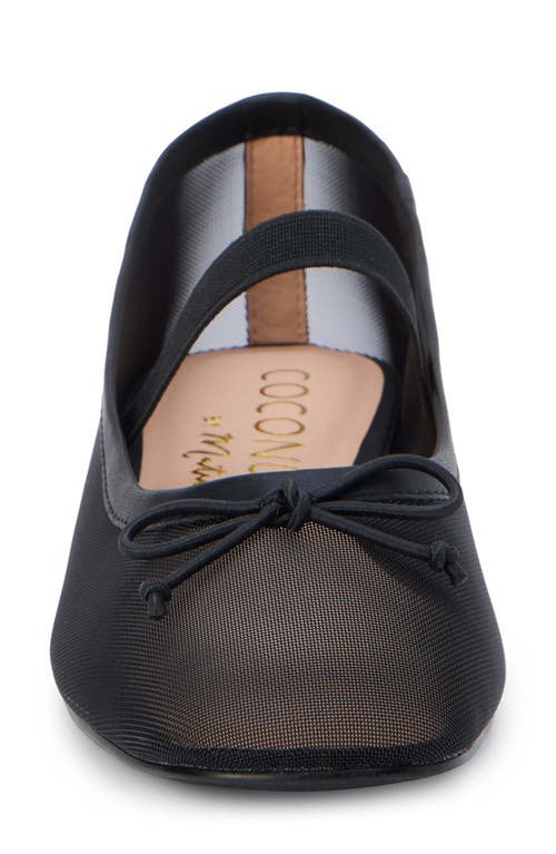 Coconuts By Matisse Bronx Mesh Ballerina Flat In Black